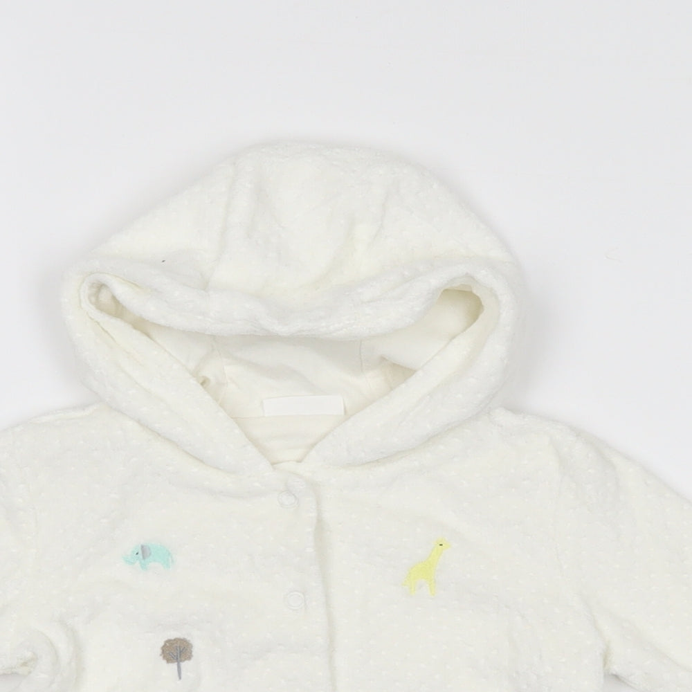 NEXT Baby Ivory   Full Zip Jumper Size 3-6 Months