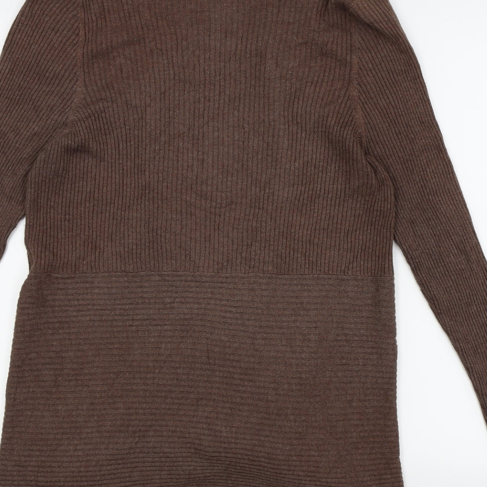 M&S Womens Brown   Cardigan Jumper Size 22  - Open