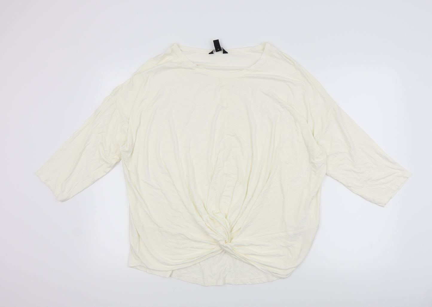 New Look Womens White   Basic T-Shirt Size 18