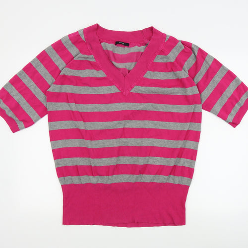 George Womens Pink Striped  Pullover Jumper Size 22