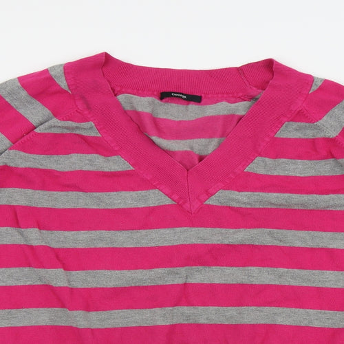 George Womens Pink Striped  Pullover Jumper Size 22