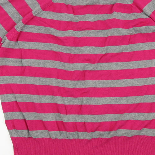 George Womens Pink Striped  Pullover Jumper Size 22