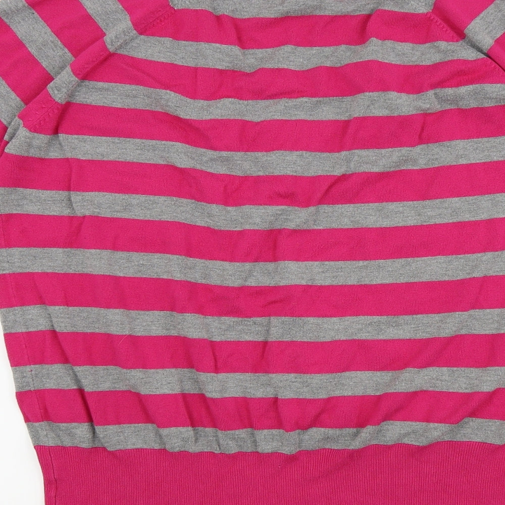 George Womens Pink Striped  Pullover Jumper Size 22
