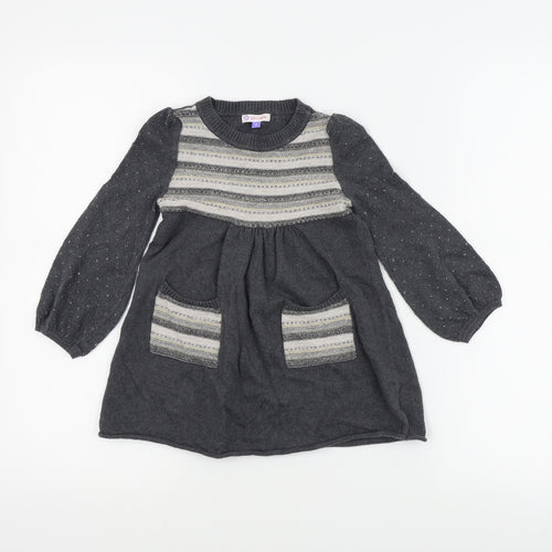 John Lewis Girls Grey   A-Line  Size 4 Years