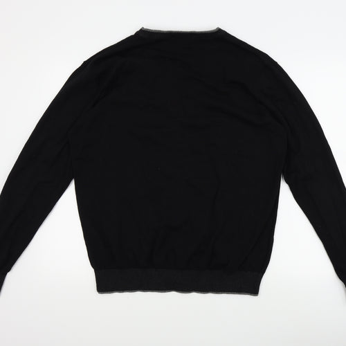 Easy Mens Black   Cardigan Jumper Size L