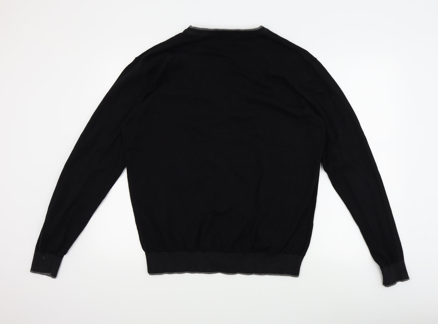 Easy Mens Black   Cardigan Jumper Size L