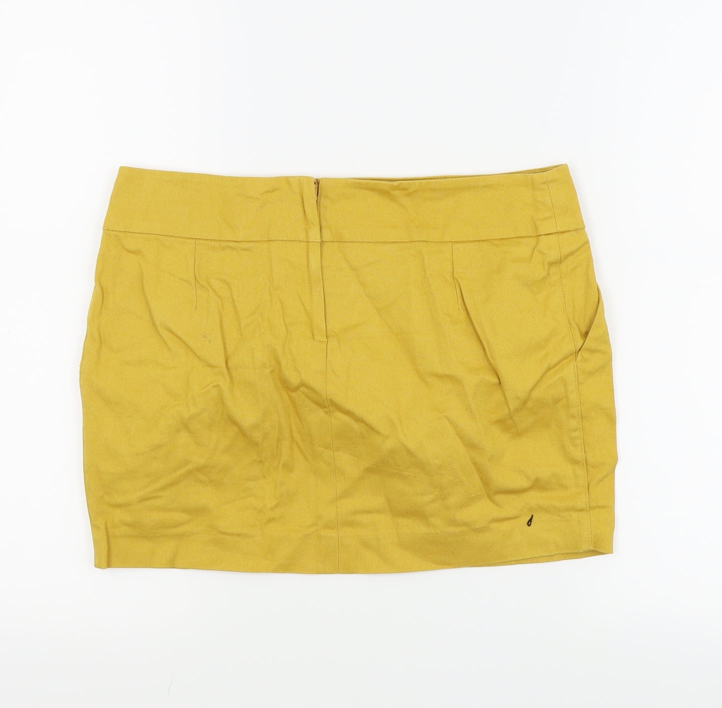 Topshop Womens Yellow   Mini Skirt Size 10