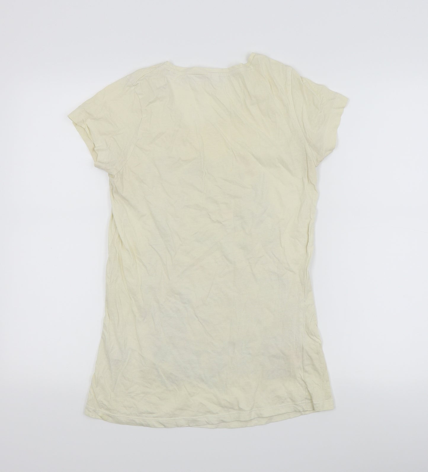 Preworn Womens White   Basic T-Shirt Size L
