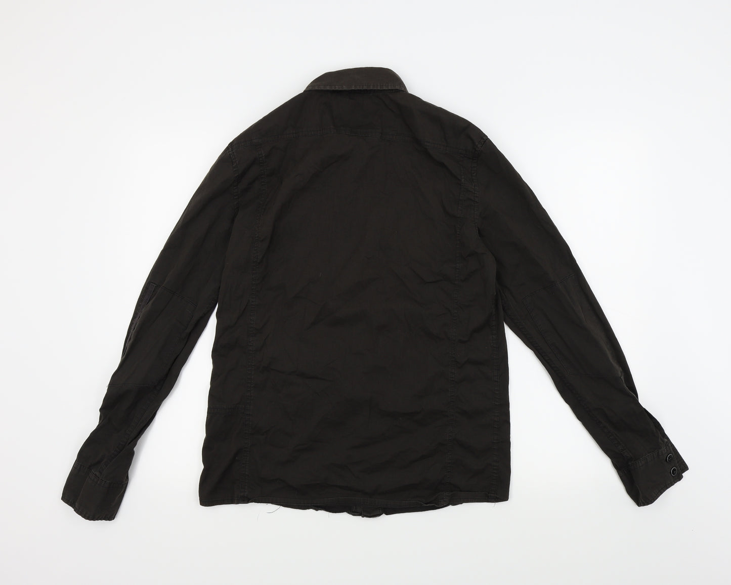 Voi Jeans Mens Black    Button-Up Size M