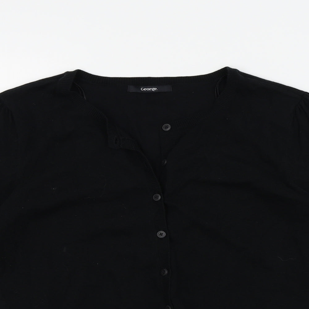 George Womens Black   Cardigan Jumper Size 12