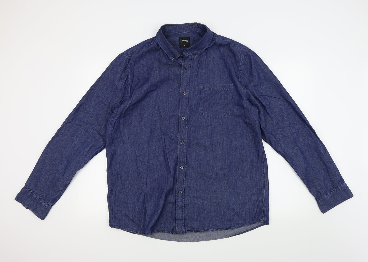 Burton Mens Blue    Button-Up Size XL