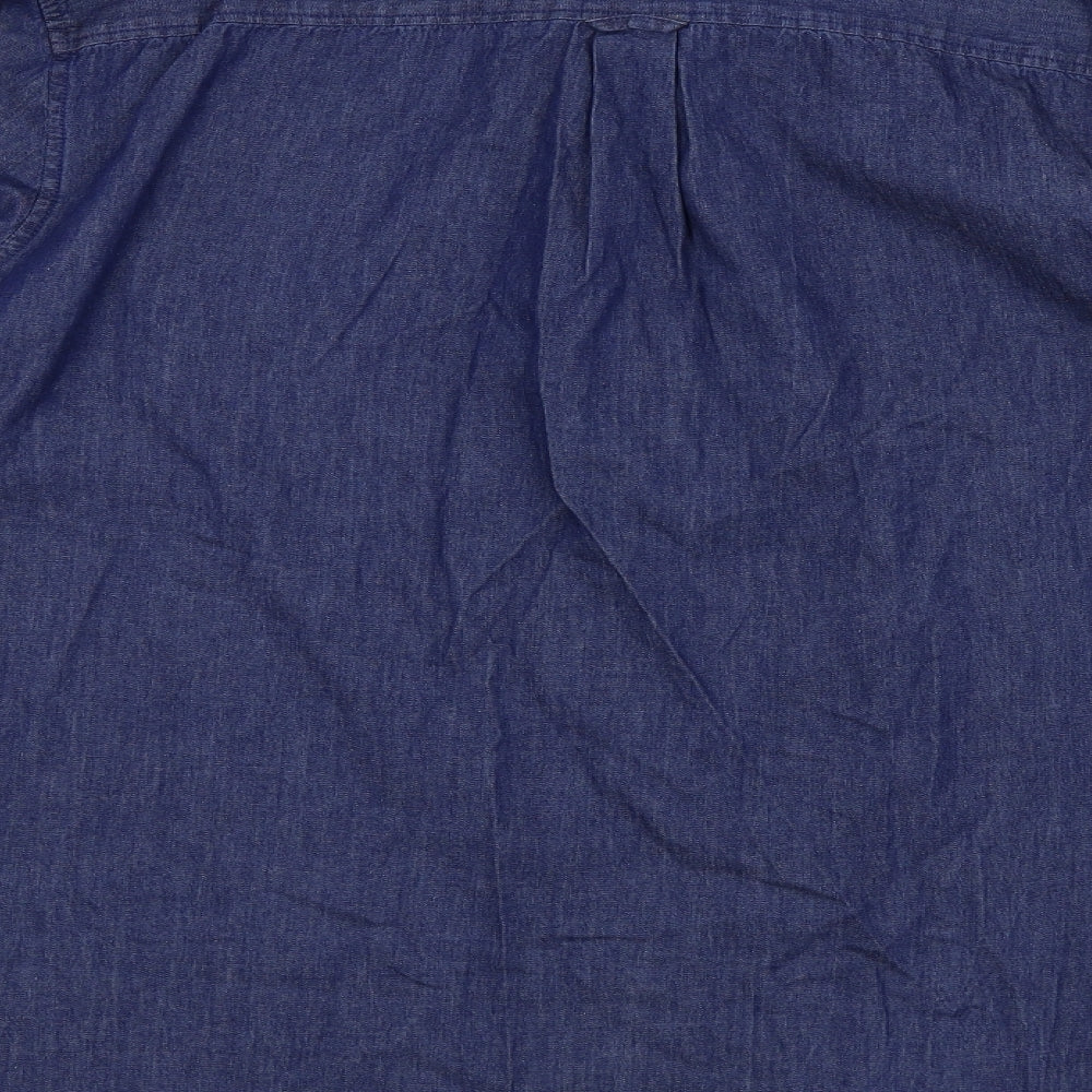 Burton Mens Blue    Button-Up Size XL