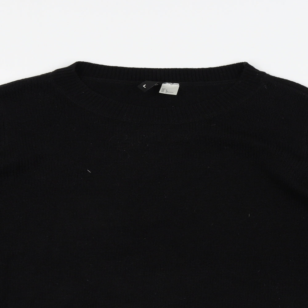 H&M Womens Black   Pullover Jumper Size L