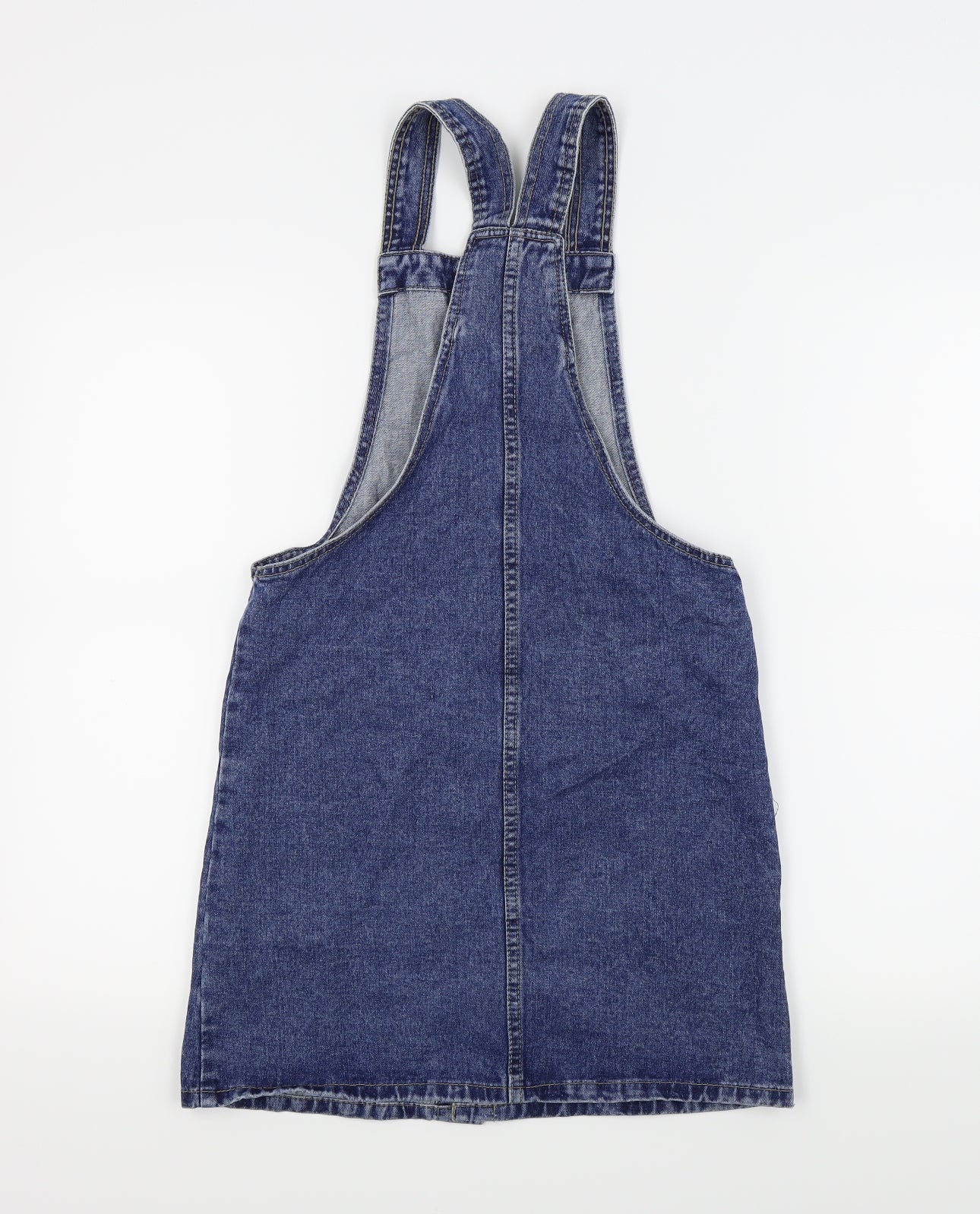 Denim & Co. Womens Blue   Pinafore/Dungaree Dress  Size 6