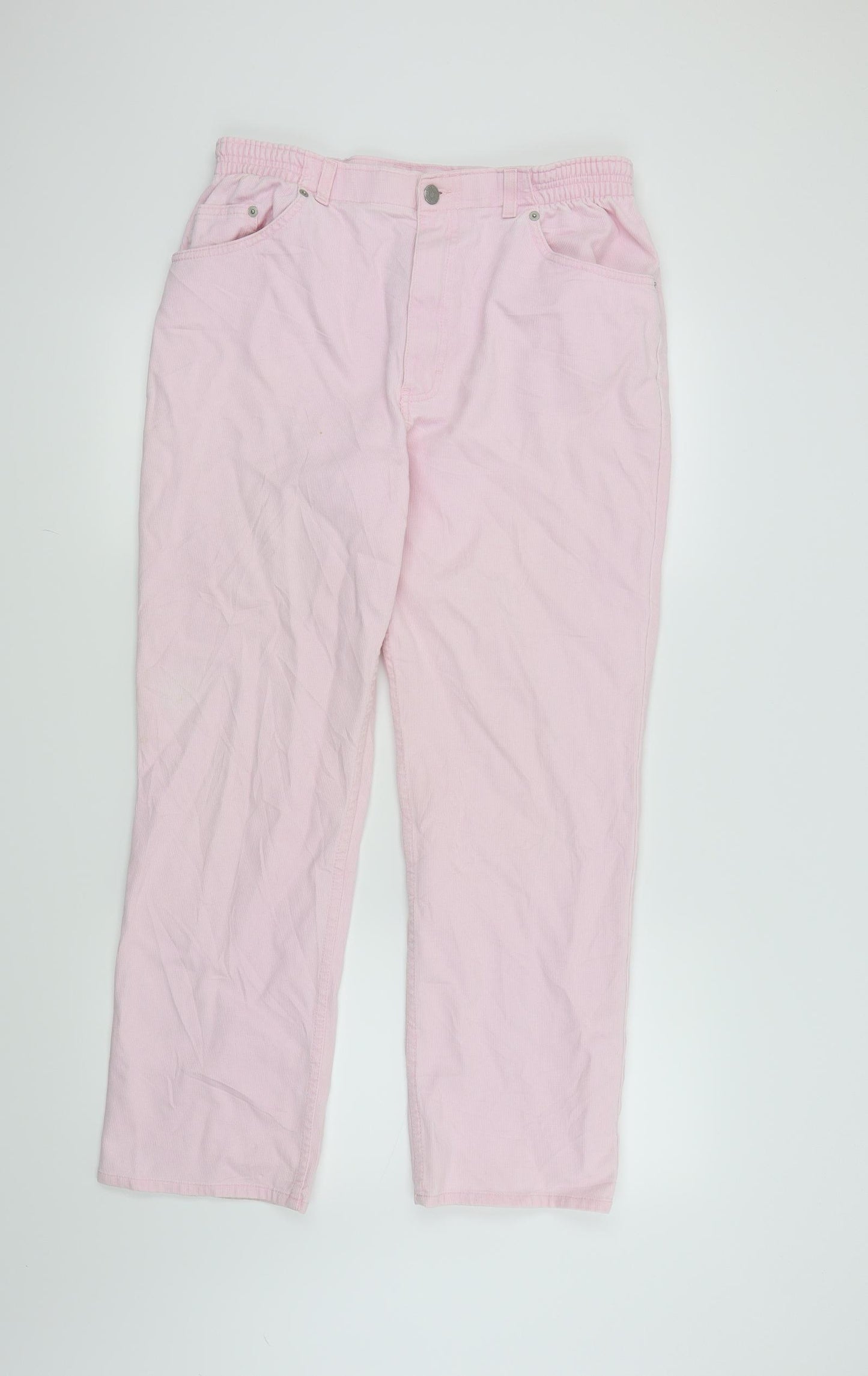 Marks and Spencer Womens Pink   Straight Jeans Size 16 L27 in