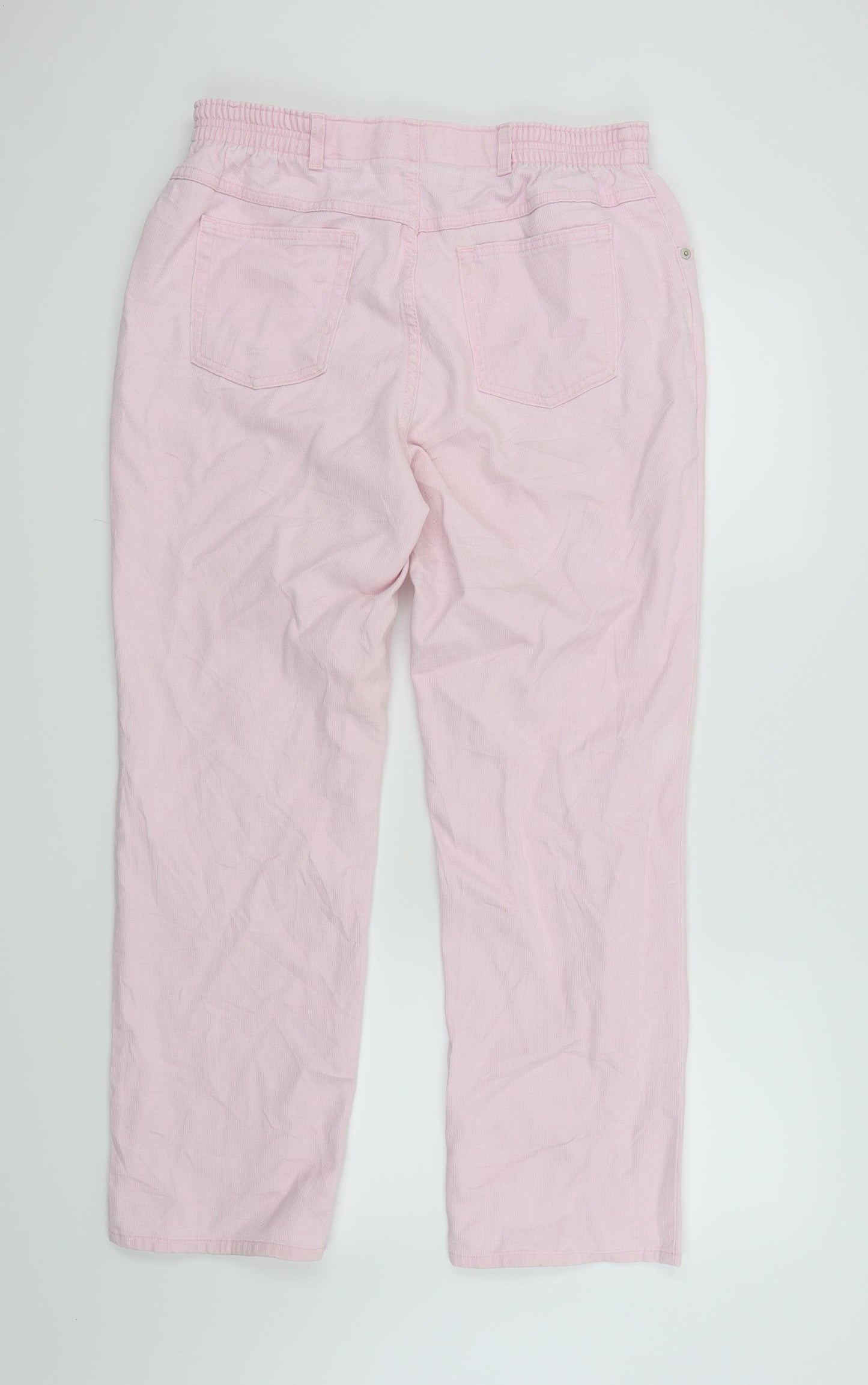 Marks and Spencer Womens Pink   Straight Jeans Size 16 L27 in