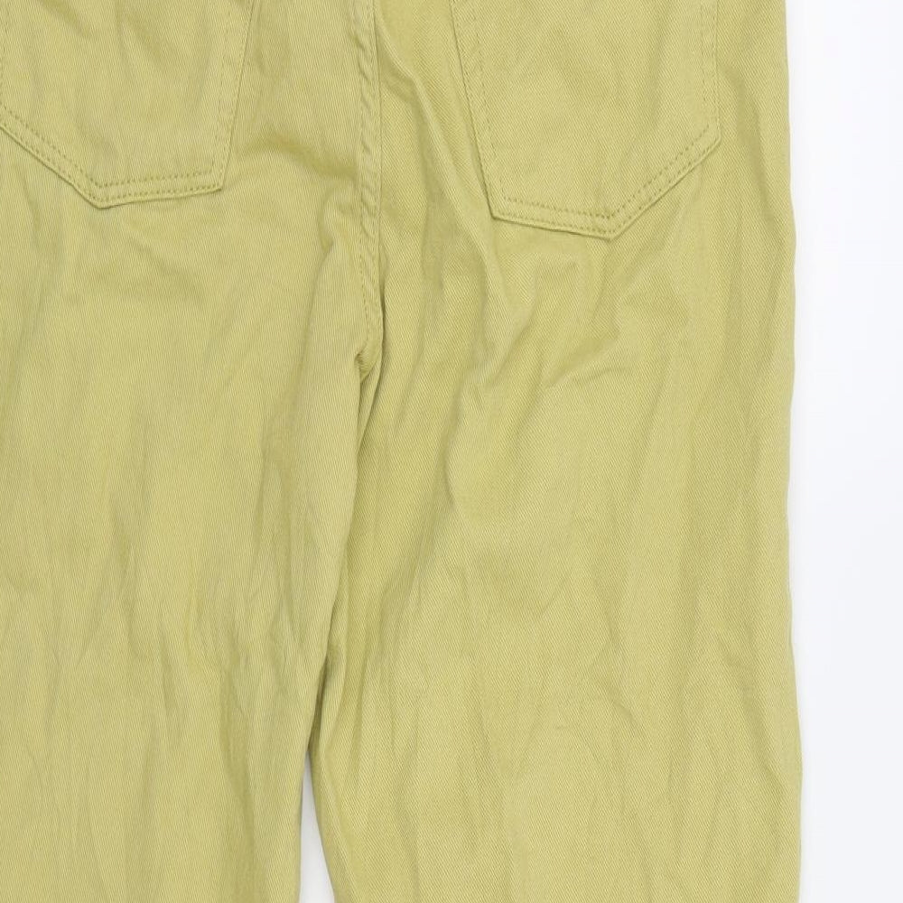 H&M Womens Yellow   Straight Jeans Size 14 L25 in
