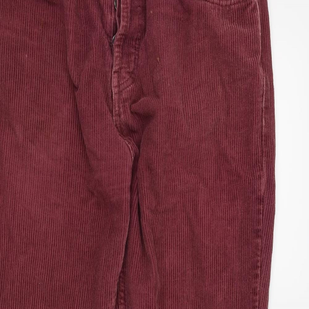 Urban Outfitters Mens Purple  Corduroy Straight Jeans Size 34 in L34 in