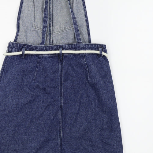 TU Womens Blue   Pinafore/Dungaree Dress  Size 12