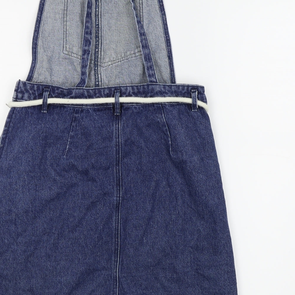 TU Womens Blue   Pinafore/Dungaree Dress  Size 12