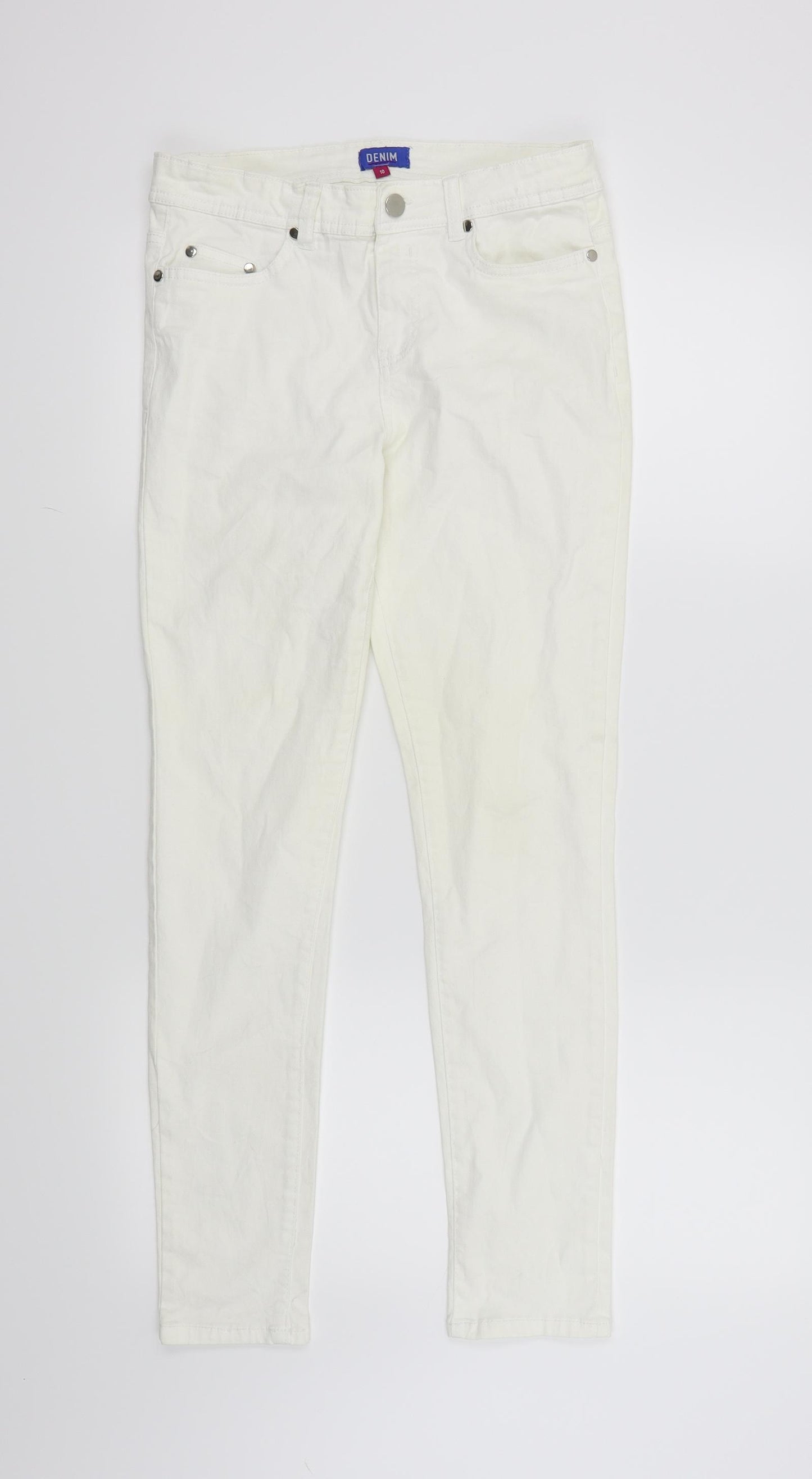 Denim  Womens White   Skinny Jeans Size 10 L27 in