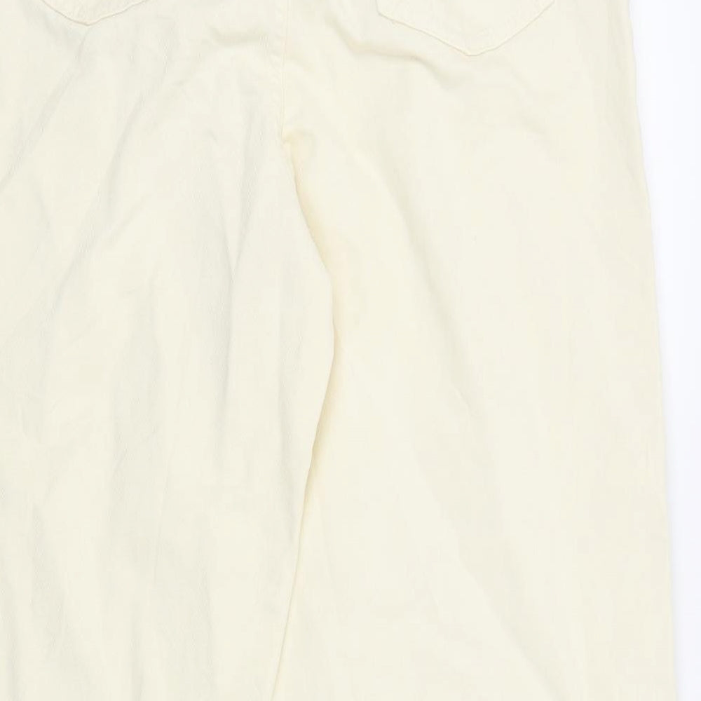 M&S Womens Yellow   Straight Jeans Size 12 L27 in