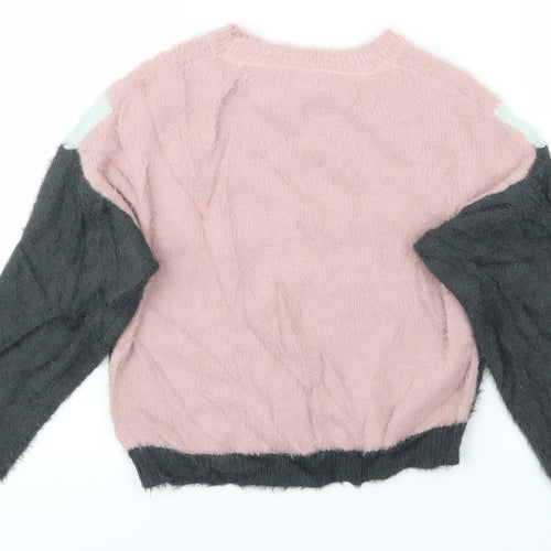 Primark Girls Pink   Pullover Jumper Size 8-9 Years