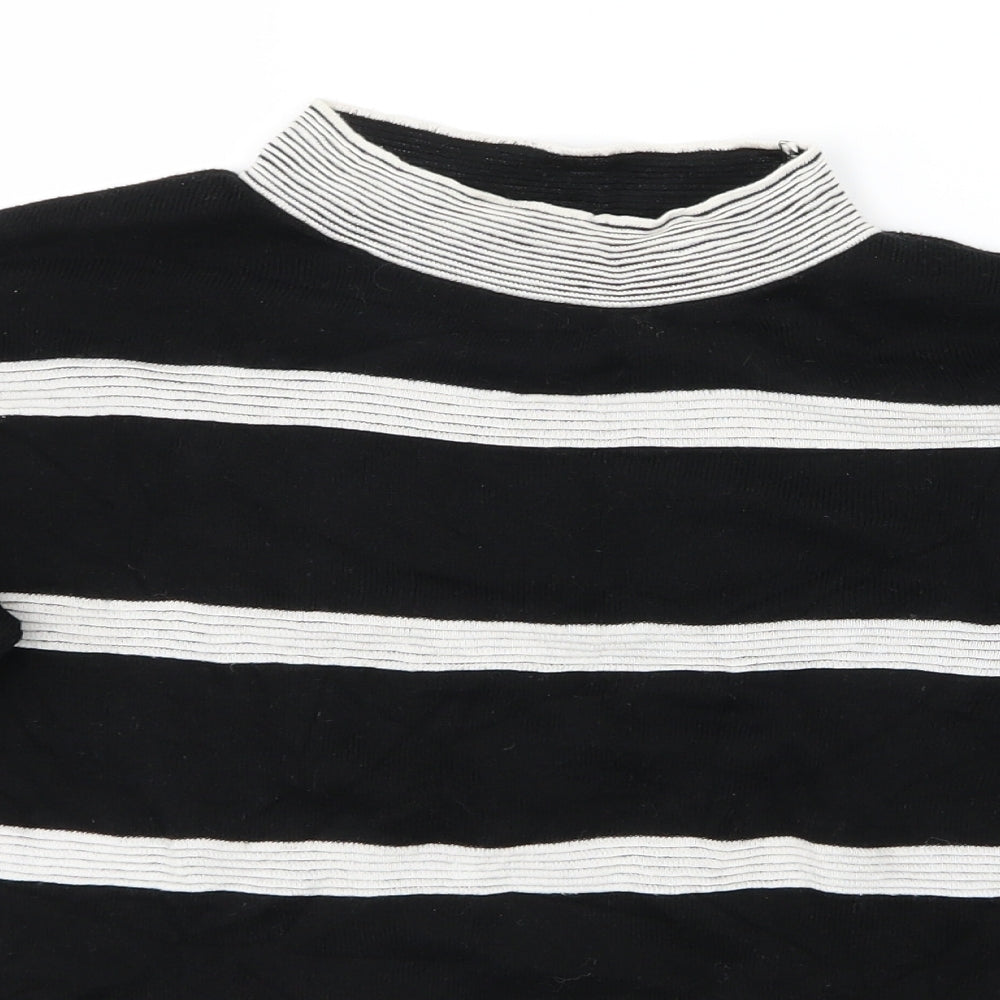 Atmosphere Womens Black Striped  Pullover Jumper Size S  - Cropped