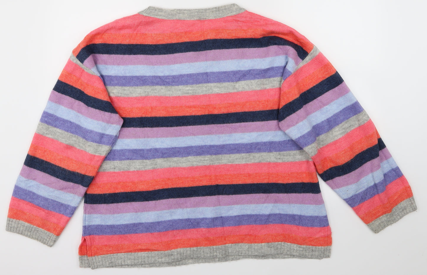George Womens Red Striped  Pullover Jumper Size 16
