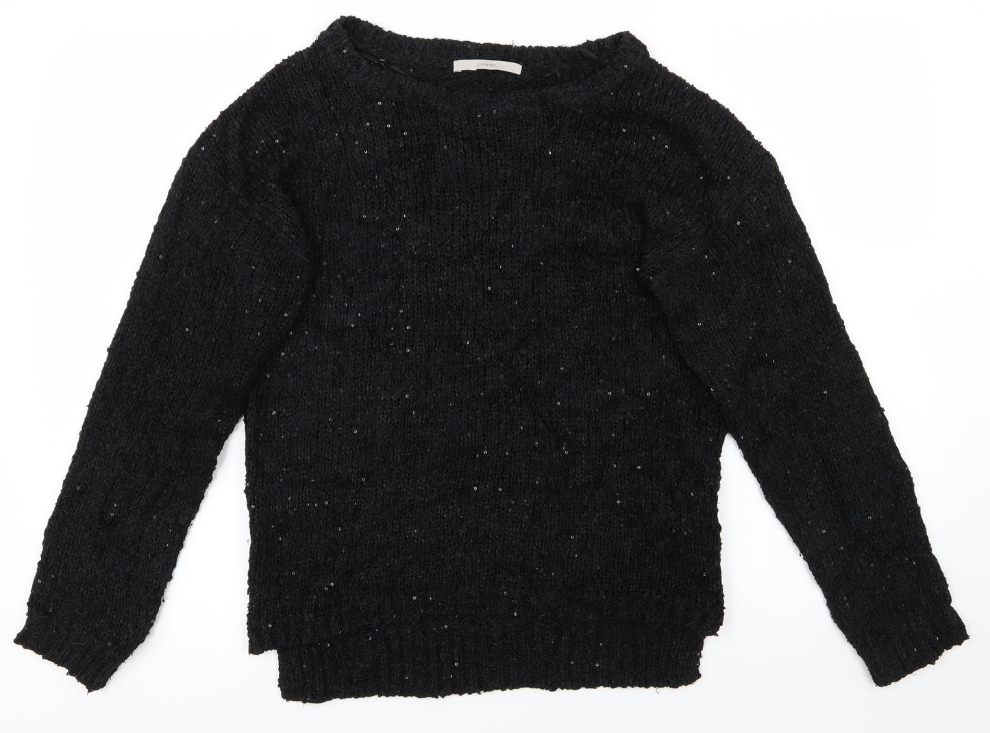 M&S Womens Black   Pullover Jumper Size 10