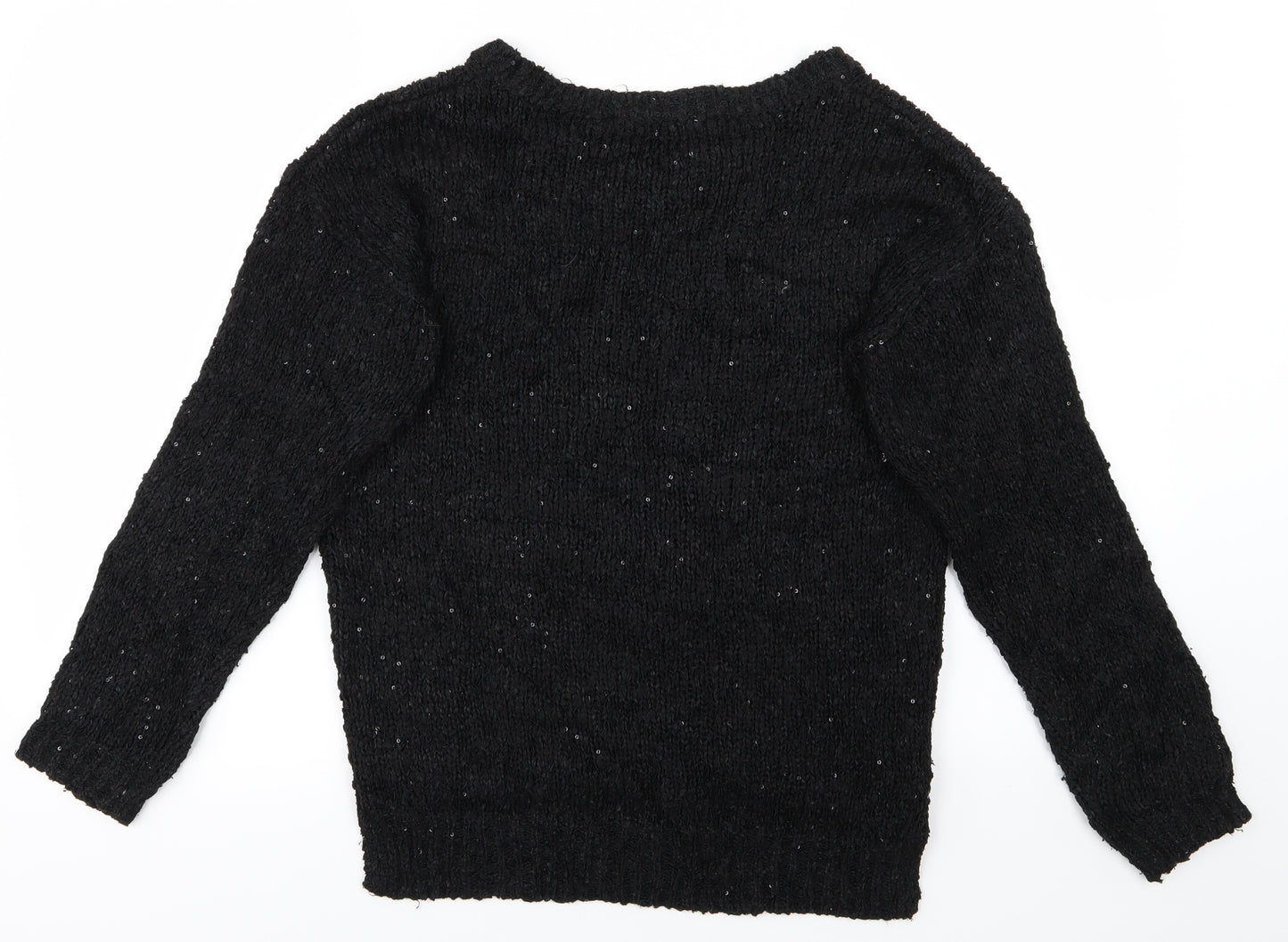 M&S Womens Black   Pullover Jumper Size 10