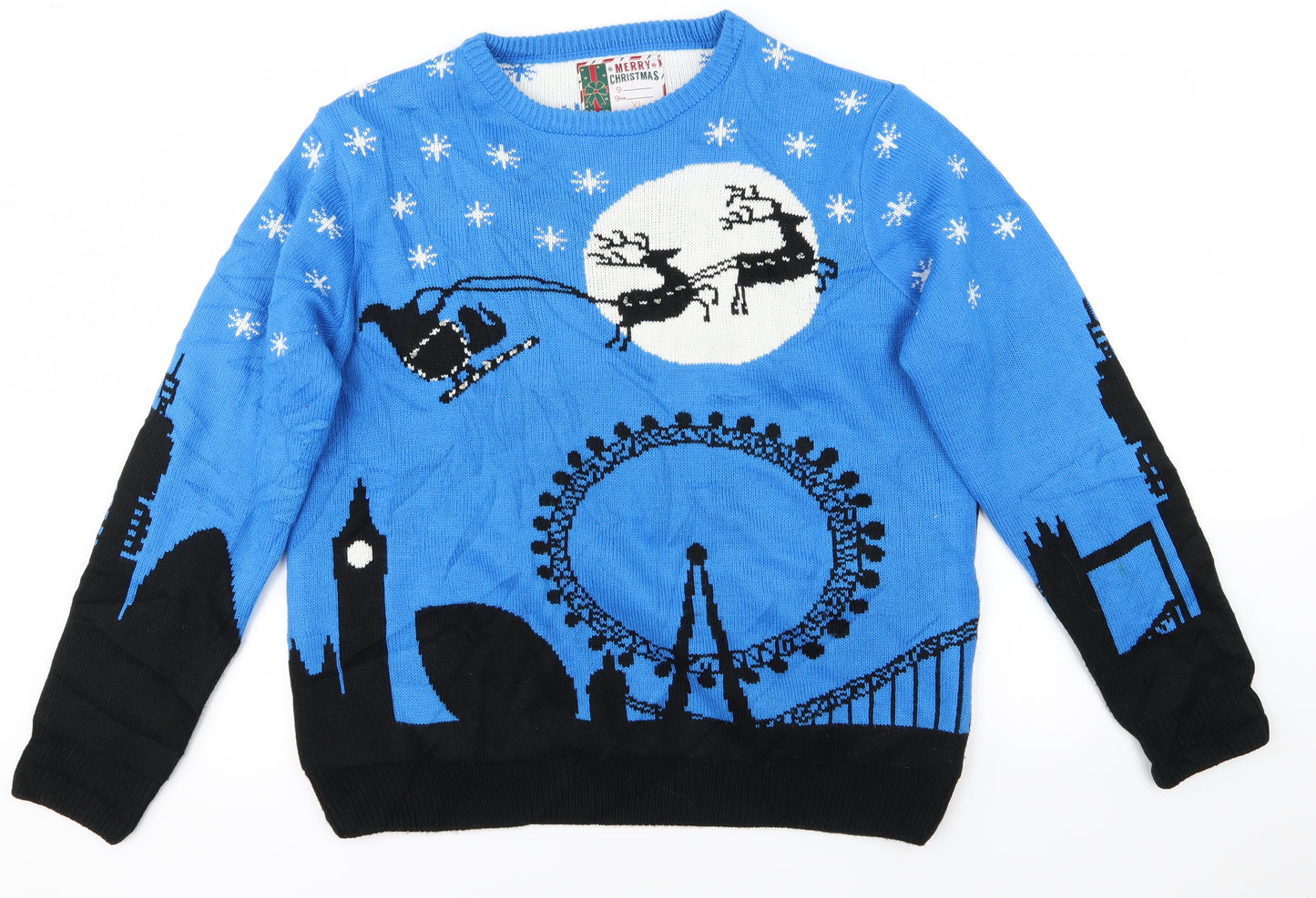 Cedar Wood State Mens Blue   Pullover Jumper Size XL  - Christmas London