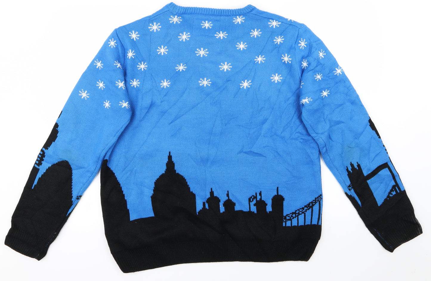 Cedar Wood State Mens Blue   Pullover Jumper Size XL  - Christmas London