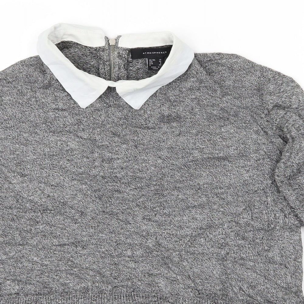 Atmosphere Womens Grey   Basic Blouse Size 10