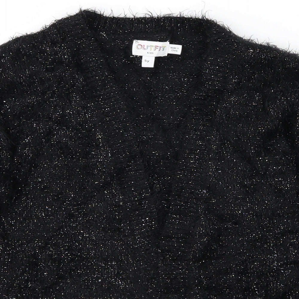 Outfit Kids Girls Black   Cardigan Jumper Size 5 Years