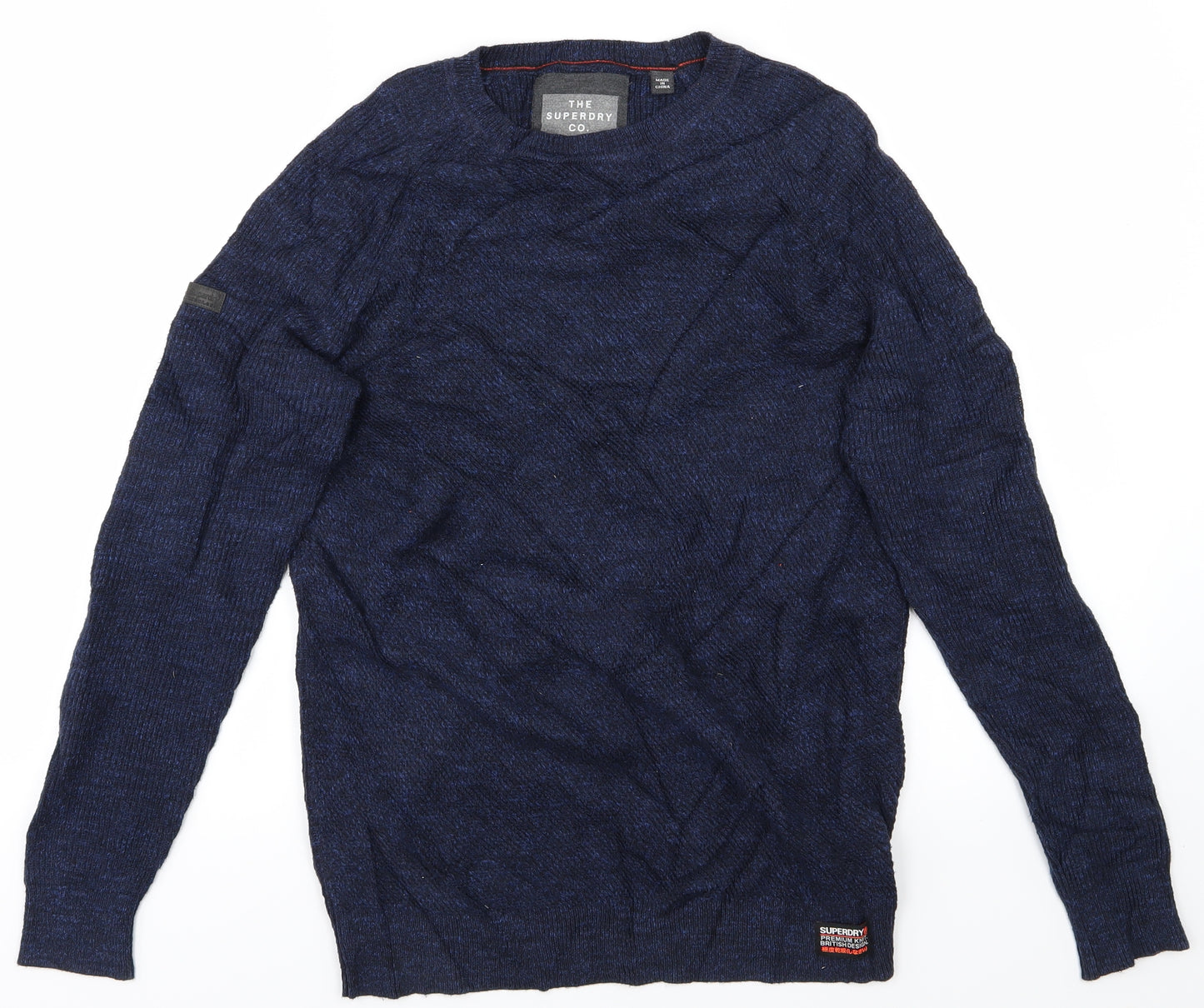 Superdry Mens Blue   Pullover Jumper Size M
