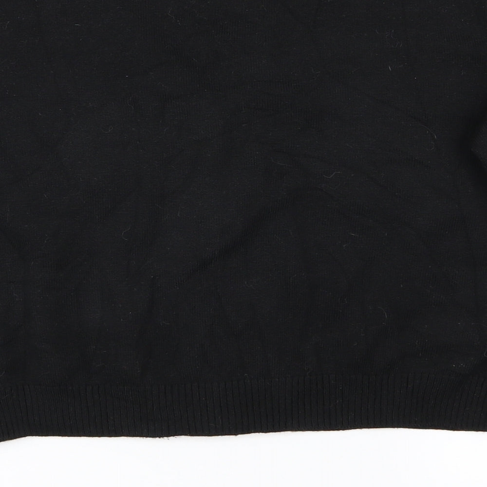 SheIn Womens Black Plaid  Cardigan Jumper Size L