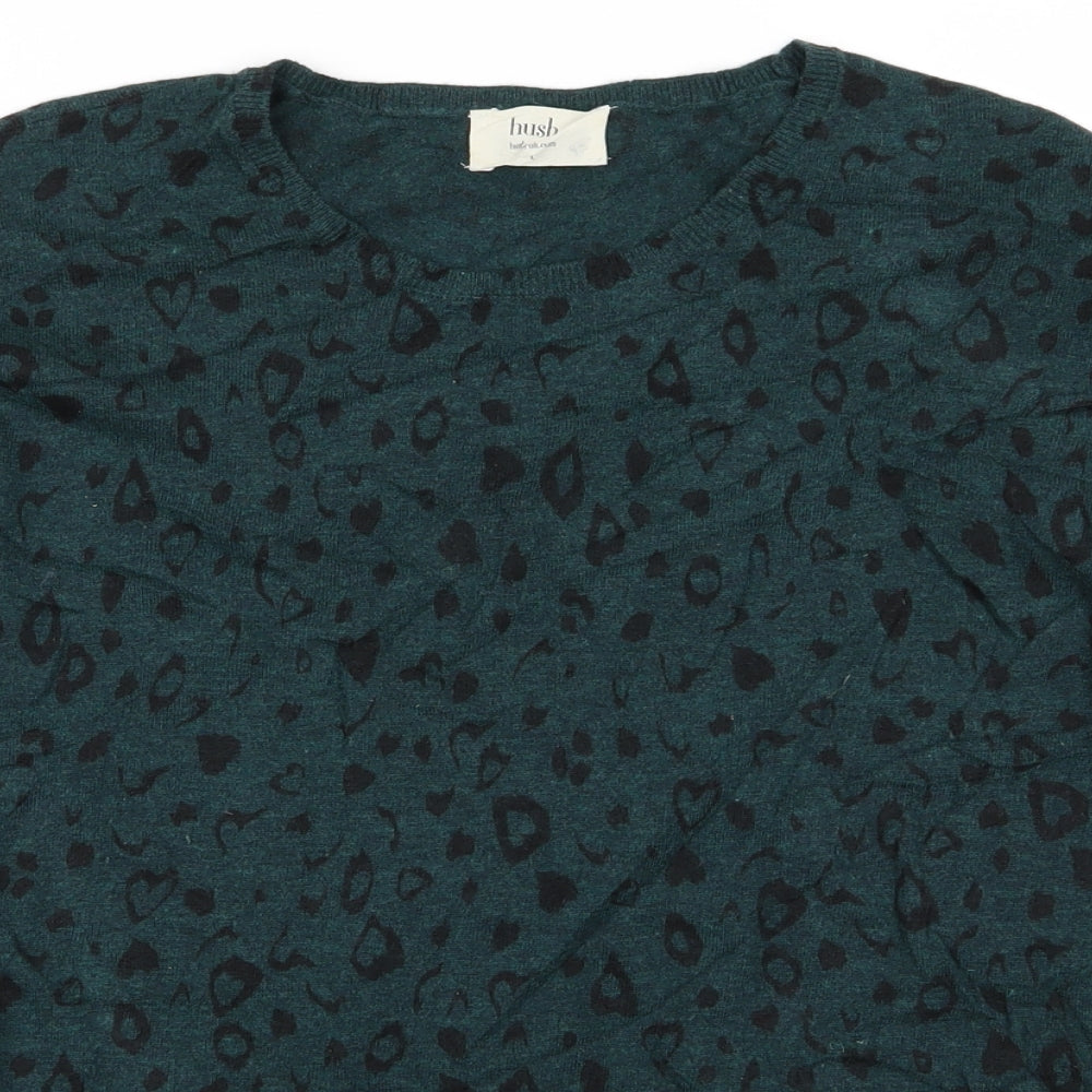 Hush Womens Green   Pullover Jumper Size L