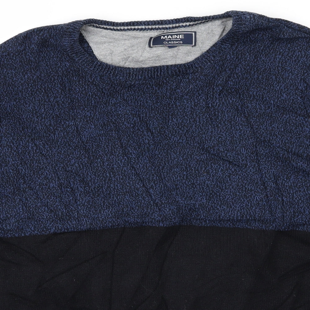 Maine New England Mens Blue   Pullover Jumper Size XL