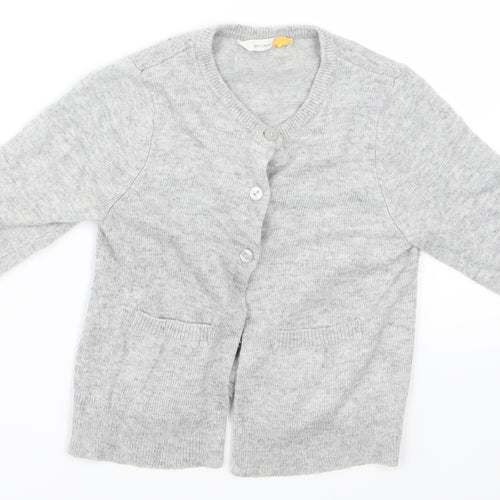 John Lewis Girls Grey   Cardigan Jumper Size 3 Years