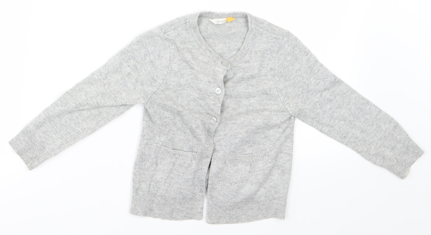 John Lewis Girls Grey   Cardigan Jumper Size 3 Years