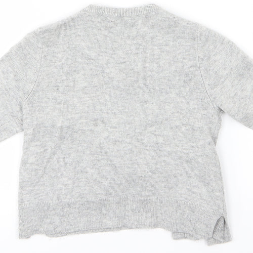John Lewis Girls Grey   Cardigan Jumper Size 3 Years