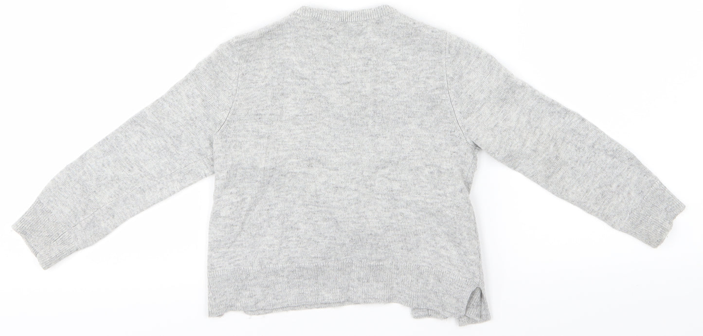 John Lewis Girls Grey   Cardigan Jumper Size 3 Years