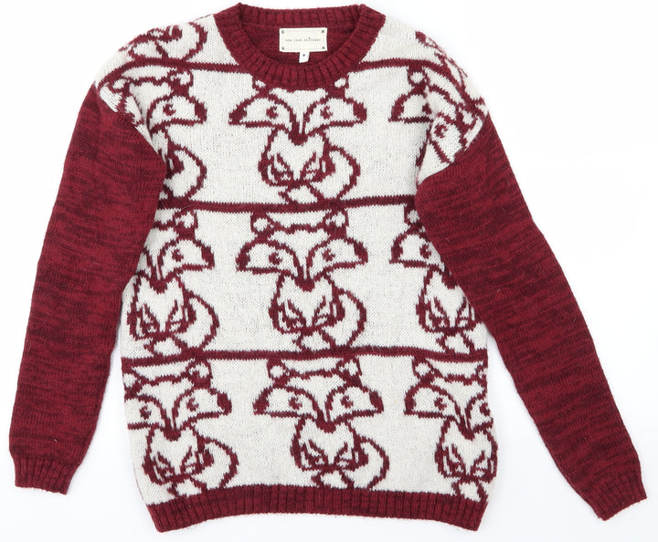 New Look Womens Red   Pullover Jumper Size 8