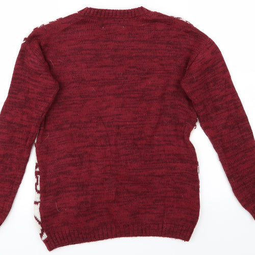 New Look Womens Red   Pullover Jumper Size 8