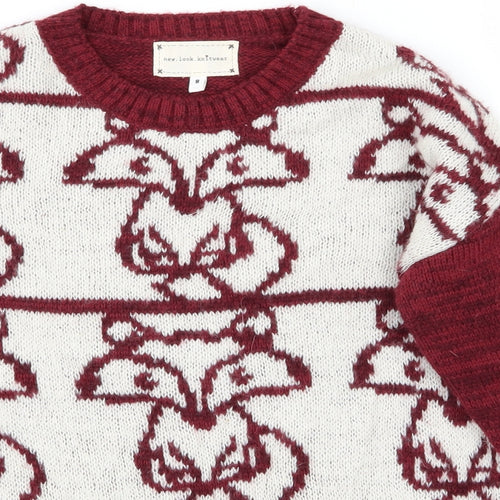 New Look Womens Red   Pullover Jumper Size 8