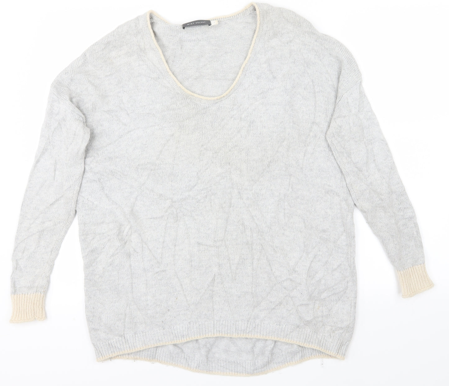Mint Velvet Womens Grey   Pullover Sweatshirt Size 8  - Stag