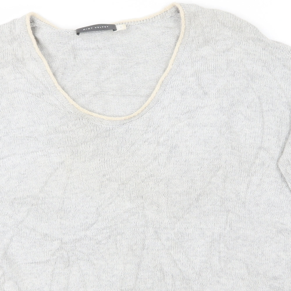 Mint Velvet Womens Grey   Pullover Sweatshirt Size 8  - Stag