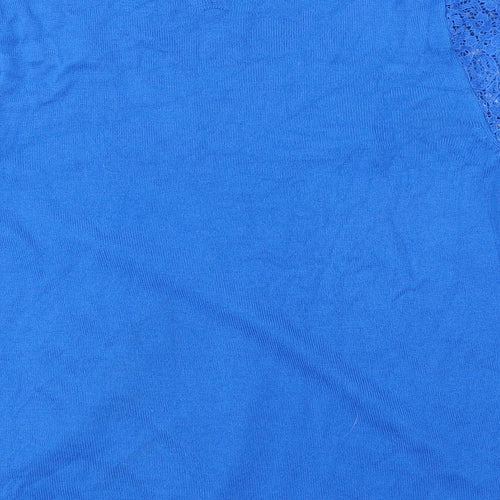 M&S Womens Blue   Basic T-Shirt Size 10