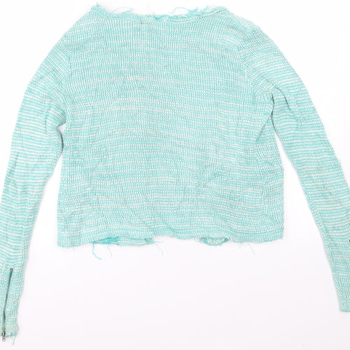 Zara  Womens Green   Cardigan Jumper Size M